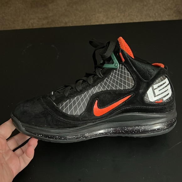 NIKE Mens Florida A&M LeBron James 7 Retro Rattlers Basketball Shoes,Sz 8,GUC. - Picture 10 of 12